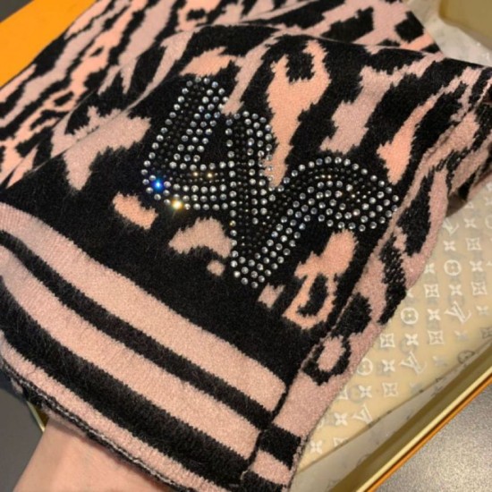 Fake Louis Vuitton Leogram scarf M73907 35 x 180 Replica