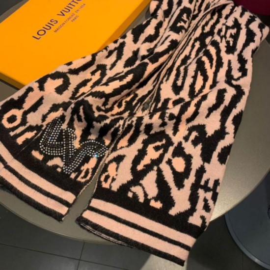 Fake Louis Vuitton Leogram scarf M73907 35 x 180 Replica