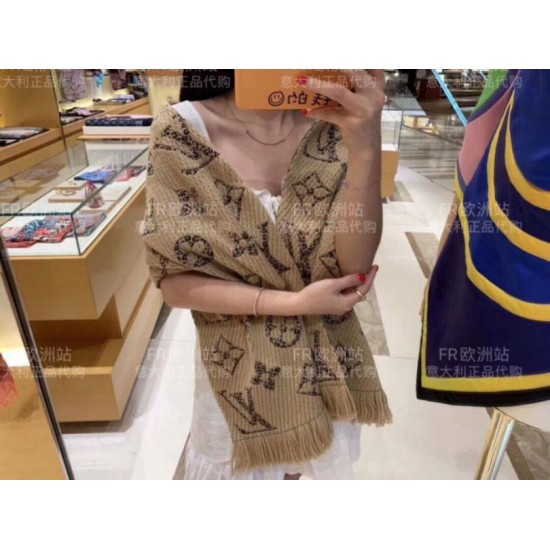 Fake Louis Vuitton Giant Jungle Logomania Scarf M75884 Replica