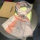 Fake Burberry Check Cashmere Silk Shawl 80 x 200 Orange Replica