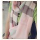 Replica Burberry Classic Check Cashmere Shawl 70 x 200 Pink