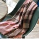 Replica Burberry Classic Check Cashmere Shawl 70 x 200 Pink