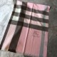 Replica Burberry Classic Check Cashmere Shawl 70 x 200 Pink