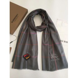 Fake Burberry TB Limited Edition Cashmere Shawl 80 x 200 Gray Replica