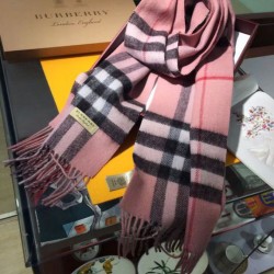 Replica Burberry Classic Double-Faced Cashmere Scarf 30 x 168 Pink