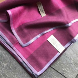 Replica Burberry classic thin section encryption texture velvet scarf Purple