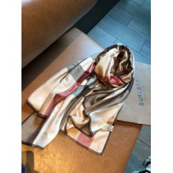 Replica Burberry classic thin section encryption texture velvet scarf Brown