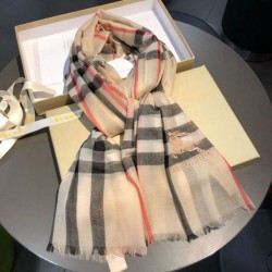 Fake Burberry Classic Horse Cashmere Shawl Beige Replica