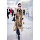 Replica Burberry Classic Check Cashmere Shawl 70 x 220 Brown