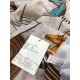 Replica Hermes Pop horse Cashmere Shawl 110 x 200 White