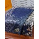 Replica Louis Vuitton Giant Pop Monogram Cashmere Scarf Blue