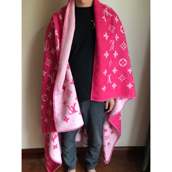 Fake Louis Vuitton Monogram Blanket Gray Replica