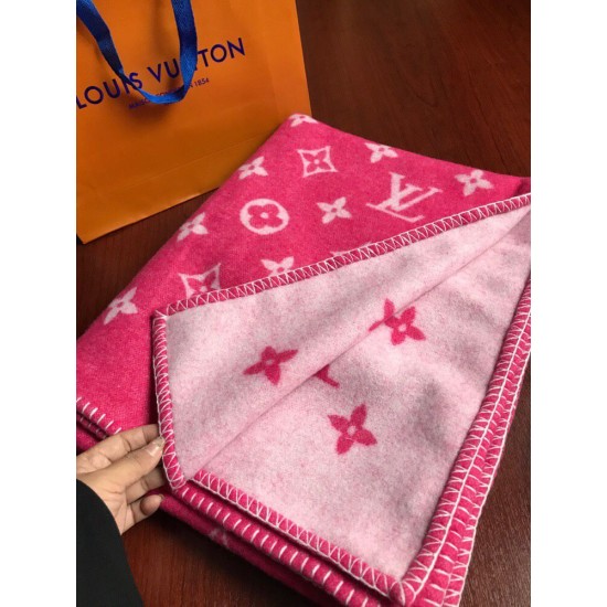 Fake Louis Vuitton Monogram Blanket Gray Replica