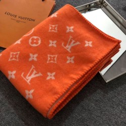 Fake Louis Vuitton Monogram Blanket Orange Replica
