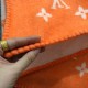 Fake Louis Vuitton Monogram Blanket Orange Replica