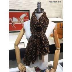 Fake Louis Vuitton Monogram Giant Jungle Shawl 110 x 200 Coffee Replica