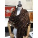 Fake Louis Vuitton Monogram Giant Jungle Shawl 110 x 200 Coffee Replica