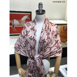 Fake Louis Vuitton Monogram Giant Jungle Shawl 110 x 200 Pink Replica
