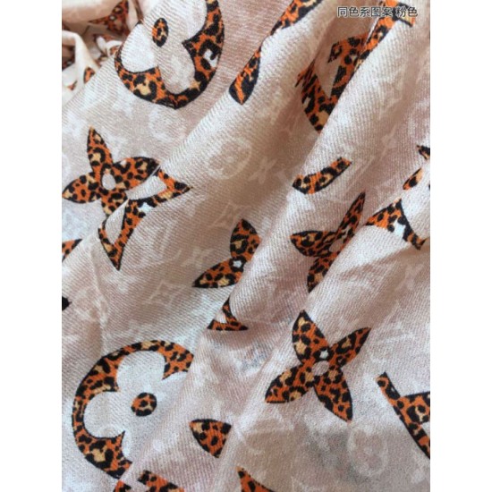 Fake Louis Vuitton Monogram Giant Jungle Shawl 110 x 200 Pink Replica