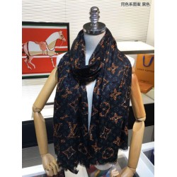 Fake Louis Vuitton Monogram Giant Jungle Shawl 110 x 200 Black Replica