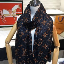 Fake Louis Vuitton Monogram Giant Jungle Shawl 110 x 200 Black Replica