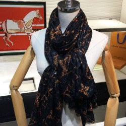 Fake Louis Vuitton Monogram Giant Jungle Shawl 110 x 200 Black Replica