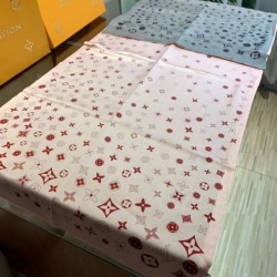 Replica Louis Vuitton Giant Pop Monogram Cashmere Scarf Pink