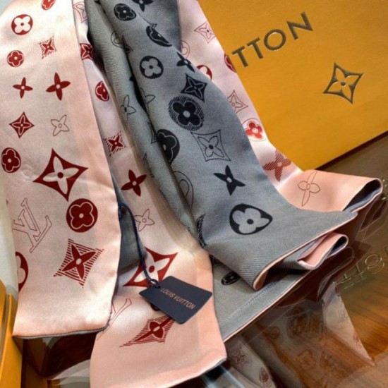 Replica Louis Vuitton Giant Pop Monogram Cashmere Scarf Pink