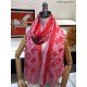 Replica Louis Vuitton Edge Pattern Monogram Cashmere Schawl Pink