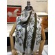 Replica Louis Vuitton Edge Pattern Monogram Cashmere Schawl Beige