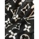 Replica Louis Vuitton Edge Pattern Monogram Cashmere Schawl Black