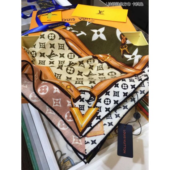 Replica Louis Vuitton Confidential Monogram Square 140 Khaki
