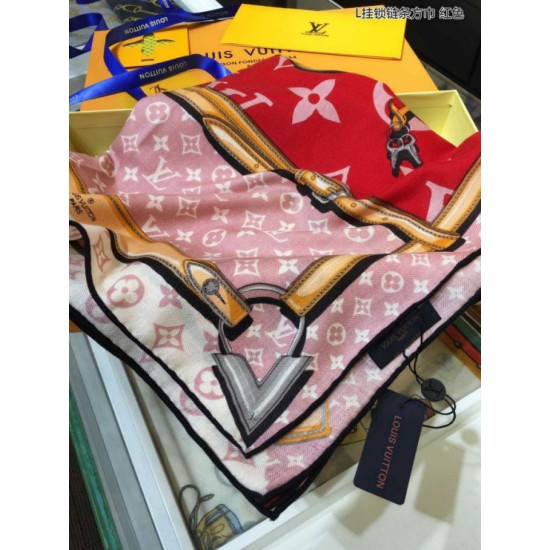 Fake Louis Vuitton Confidential Monogram Square 140 Red  Replica