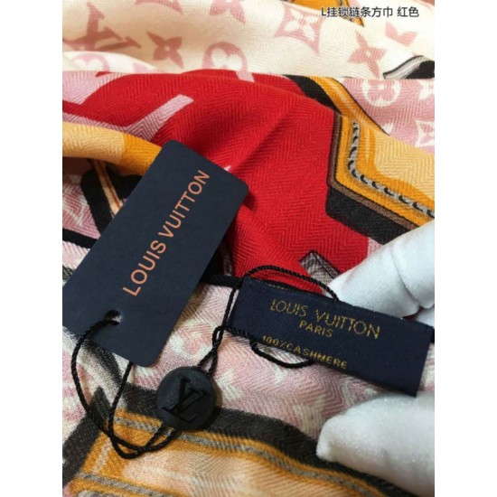 Fake Louis Vuitton Confidential Monogram Square 140 Red  Replica