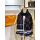 Replica Louis Vuitton Giant Jungle Stole Monogram Schawl 100 x 200 Black