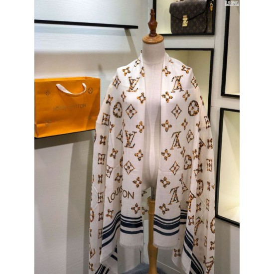 Replica Louis Vuitton Giant Jungle Stole Monogram Schawl 100 x 200 Pink