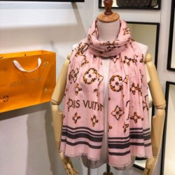 Fake Louis Vuitton Giant Jungle Stole Monogram Schawl 100 x 200 White Replica