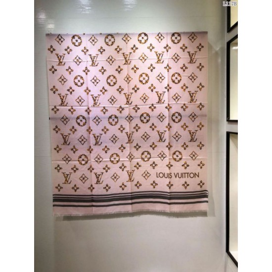 Fake Louis Vuitton Giant Jungle Stole Monogram Schawl 100 x 200 White Replica