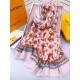 Replica Louis Vuitton Cashmere Silk Schawl Pink
