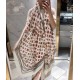 Replica Louis Vuitton Cashmere Silk Schawl Beige