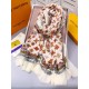 Replica Louis Vuitton Cashmere Silk Schawl Beige