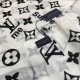 Replica Louis Vuitton Monogram Supreme Cashmere Silk Schawl Black /White