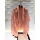 Replica Louis Vuitton Classic Monogram Silk Shawl Pink 140