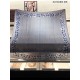 Fake Louis Vuitton Classic Monogram Silk Shawl light Blue 140 Replica