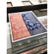 Fake Louis Vuitton Classic Monogram Silk Shawl light Blue 140 Replica