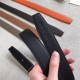 Replica Hermes Etrier Buckle Belt Black Clemence 32 MM Strap