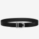 Replica Hermes Etrier Buckle Belt Black Clemence 32 MM Strap