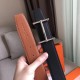 Fake Hermes H d'Ancre Reversible Belt Brown/Noir Leather Replica Replica Hermes H d'Ancre Reversible Belt Brown/Noir Leather