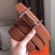 Fake Hermes H d'Ancre Reversible Belt Brown/Noir Leather Replica Replica Hermes H d'Ancre Reversible Belt Brown/Noir Leather