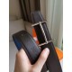 Fake Hermes H d'Ancre Reversible Belt Indigo/Black Epsom Leather Replica Replica Hermes H d'Ancre Reversible Belt Indigo/Black Epsom Leather